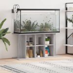 Vidaxl support pour aquarium sonoma gris 120x40x60cm bois d'ingnierie