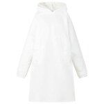 Vidaxl sweat a capuche couverture blanc m polaire et flanelle