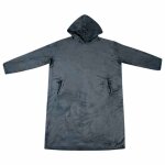 Vidaxl sweat a capuche couverture bleu marine m flanelle