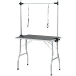 Vidaxl table de toilettage ajustable pour chiens chats 2 potences Vidaxl table de toilettage ajustable pour chiens chats 2 potences