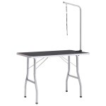 Vidaxl table de toilettage réglable pour chiens avec 1 boucle Vidaxl table de toilettage réglable pour chiens avec 1 boucle