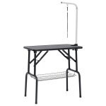 Vidaxl table de toilettage réglable de chiens avec 1 boucle et panier Vidaxl table de toilettage réglable de chiens avec 1 boucle et panier