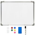 Vidaxl tableau blanc magnétique effaçable à sec blanc 90x60 cm acier Vidaxl tableau blanc magnétique effaçable à sec blanc 90x60 cm acier