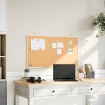 Vidaxl tableau en li�ge avec cadre bois de pin massif 100x55 cm