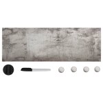 Vidaxl tableau noir magn�tique mural verre 60x20 cm