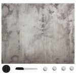 Vidaxl tableau noir magntique mural verre 60x60 cm