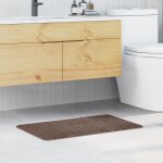 Vidaxl tapis de bain marron 50 x 80 cm polypropyl�ne