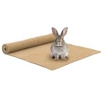 Vidaxl tapis de chanvre pour rongeurs 1x1 m 5 mm