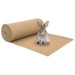 Vidaxl tapis de chanvre pour rongeurs 1x25 m 5 mm
