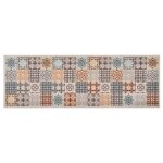 Vidaxl tapis de cuisine lavable couleur mosaque 60x300 cm