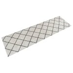 Vidaxl tapis de cuisine lavable impression carre 45x150 cm velours