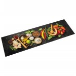 Vidaxl tapis de cuisine lavable impression d'épices 45x150 cm velours Vidaxl tapis de cuisine lavable impression d'épices 45x150 cm velours