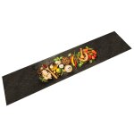 Vidaxl tapis de cuisine lavable impression d'épices 60x300 cm velours Vidaxl tapis de cuisine lavable impression d'épices 60x300 cm velours