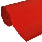Vidaxl tapis rouge 1 x 5 m 400 g / m