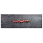 Vidaxl tapis de sol de cuisine lavable poivre 45x150 cm