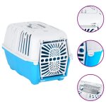 Vidaxl transporteur pour animaux de compagnie blanc et bleu pp