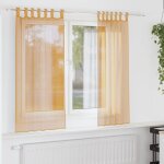 Vidaxl voilages a ?illets 2 pcs orange 140 x 175 cm