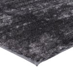Viking - tapis shaggy � poils longs effet soyeux 120 x 170 cm d�grad� de gris fonc�