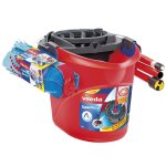 Vileda 138178 balai � franges et balai - �ponge microfibre, plastique noir, bleu et rouge