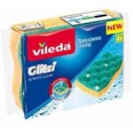 Vileda glitzi always clean 2 �ponges abrasives, jaune / vert.