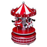 Village de nol carrousel musical - rouge