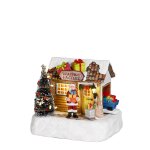 Village de no�l miniature usine de cadeau h14
