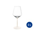 Villeroy & boch - manufacture rock blanc verre a vin rouge, set 4 pcs - blanc