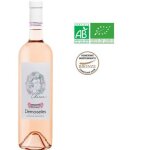 Vin ros� bio aop c�tes de provence 2025 charme des demoiselles, bouteille elanc�e