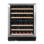 Vinobox 50 bouteilles. cave  vin inox 2 zones