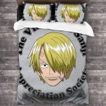Vinsmoke sanji appr��ciation society one piece pi��ces ensemble de literie housse de couette d��coratif ...