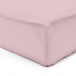 Vision drap housse rose 180x200