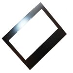 Vitre interm�diaire de porte d'origine four cuisini�re (00478124 ['bosch' 'viva' 'junker' 'neff' 'siemens']) ...