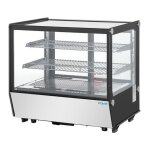 Vitrine de comptoir positive 120l ¿ srie g carre noire, 160 w, 220v - mono