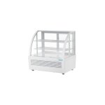 Vitrine de comptoir positive ventile 100 litres, 3 niveaux, abs blanche, 105 w, 220 v - mono