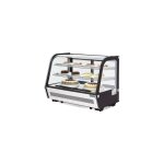 Vitrine 160 litres de comptoir ventile positive, 3 niveaux, noire, 200 w, 220 v - mono