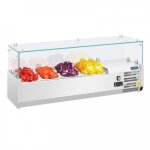Vitrine inox rfrigre  ingrdients 3 x gn 1 / 3 (p)100 mm & 1 x gn 1 / 2 (p)100 mm, 150 w, 220 v - ...