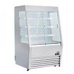 Vitrine positive murale 390 litres, 2 portes, 4 niveaux, sur roulettes, 1300 w, 220 v - mono Vitrine positive murale 390 litres, 2 portes, 4 niveaux, sur roulettes, 1300 w, 220 v - mono