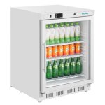Vitrine r�frig�r�e positive 150 litres, 1 porte vitr�e, blanche, 150 w, 220 v - mono