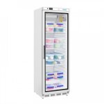 Vitrine r�frig�r�e positive 400 litres, 1 porte vitr�e, blanche, 185 w, 220 v - mono