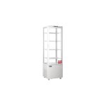 Vitrine ventile positive 235 litres, 4 faces vitres, blanche, 375 w, 220 v - mono