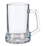 Vivalto chope a bire 380 ml en verre transparent