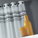 Voilage etamine parement tiss� dans le haut