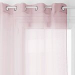 Voilage fin uni a oeillets