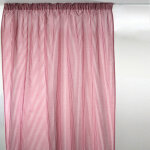 Voilage a galon fronceur imprim� vichy