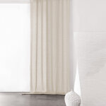 Voilage a galon fronceur semi - transparent