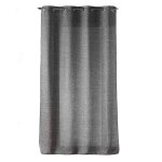 Voilage gris anthracite effet lainage 140 x 240 cm