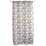 Voilage impression m�tallis�e a ?illets