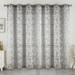 Voilage jacquard a oeillets el�gance textur�e