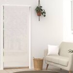 Voilage lin pour porte fen�tre 90x200 cm linen blanc, par soleil d'ocre