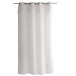 Voilage avec motif brod� blanc 140 x 240 cm